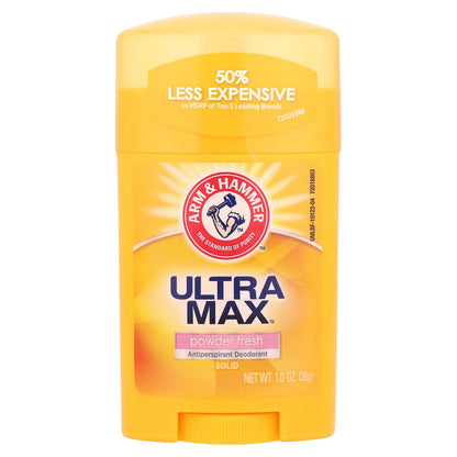 Arm & Hammer, UltraMax™, Antiperspirant Deodorant, Solid, Powder Fresh, 1 oz (28 g)