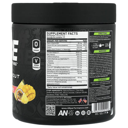 ABE, Pre-Workout, Tropical Vibes, 13.75 oz (390 g)