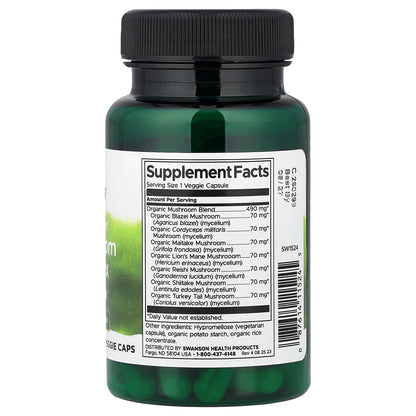 Swanson, Full Spectrum® 7 Mushroom Complex, 60 Veggie Caps