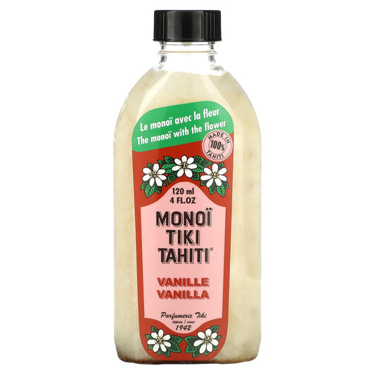 Monoi Tiare Tahiti, Coconut Oil, Vanilla, 4 fl oz (120 ml)