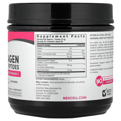 NeoCell, Advanced Collagen Peptides, Unflavored, 13.7 oz (390 g)