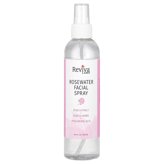 Reviva Labs, Rosewater Facial Spray, Normal to Dry  Skin, 8 fl oz (236 ml)