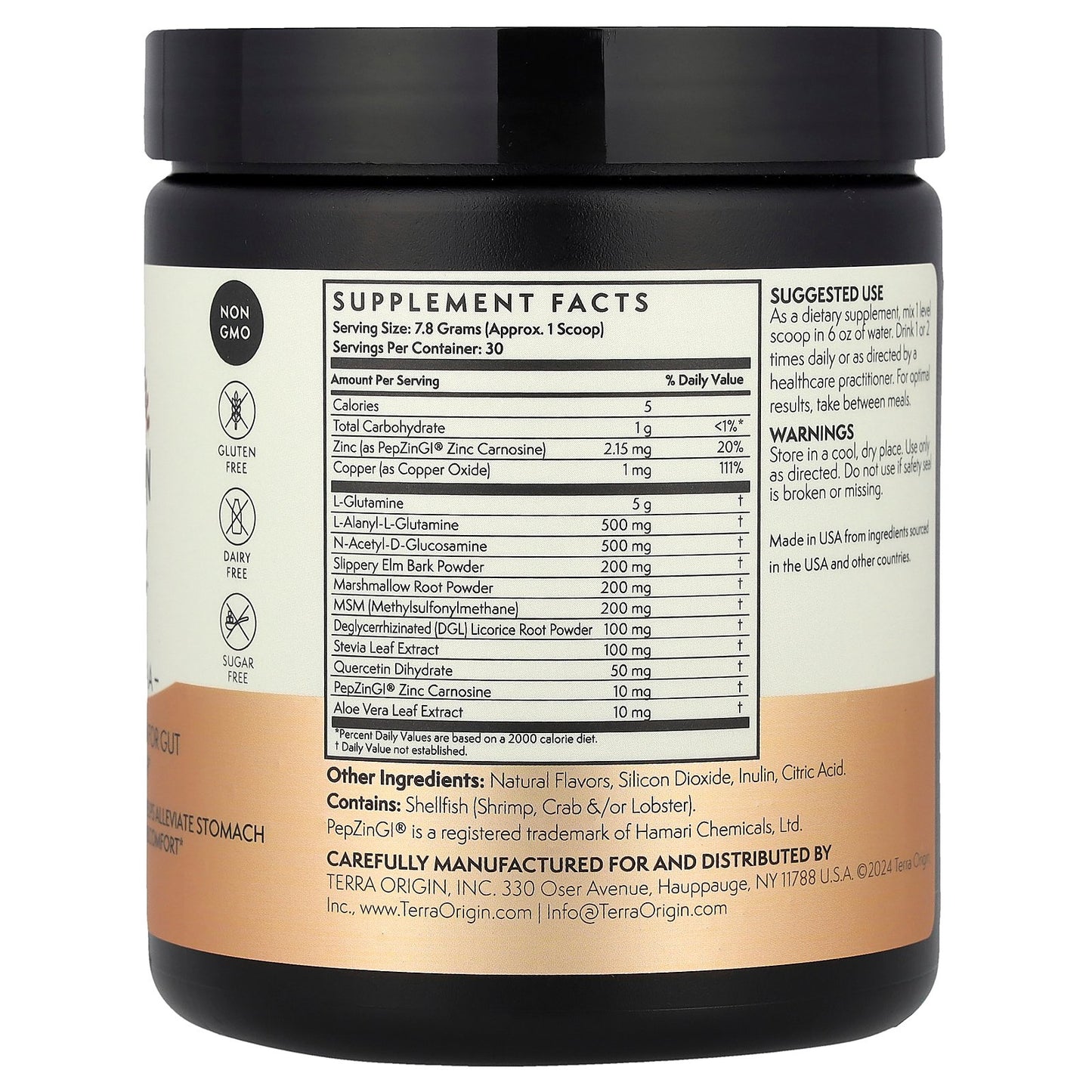 Terra Origin, Healthy Gut™, Peach Banana, 8.25 oz (234 g)