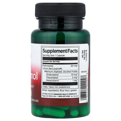 Swanson, Policosanol, 20 mg, 60 Capsules