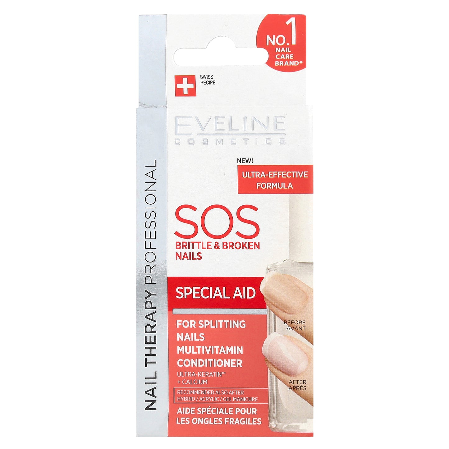 Eveline Cosmetics, SOS Brittle & Broken Nails, 0.42 fl oz (12 ml)