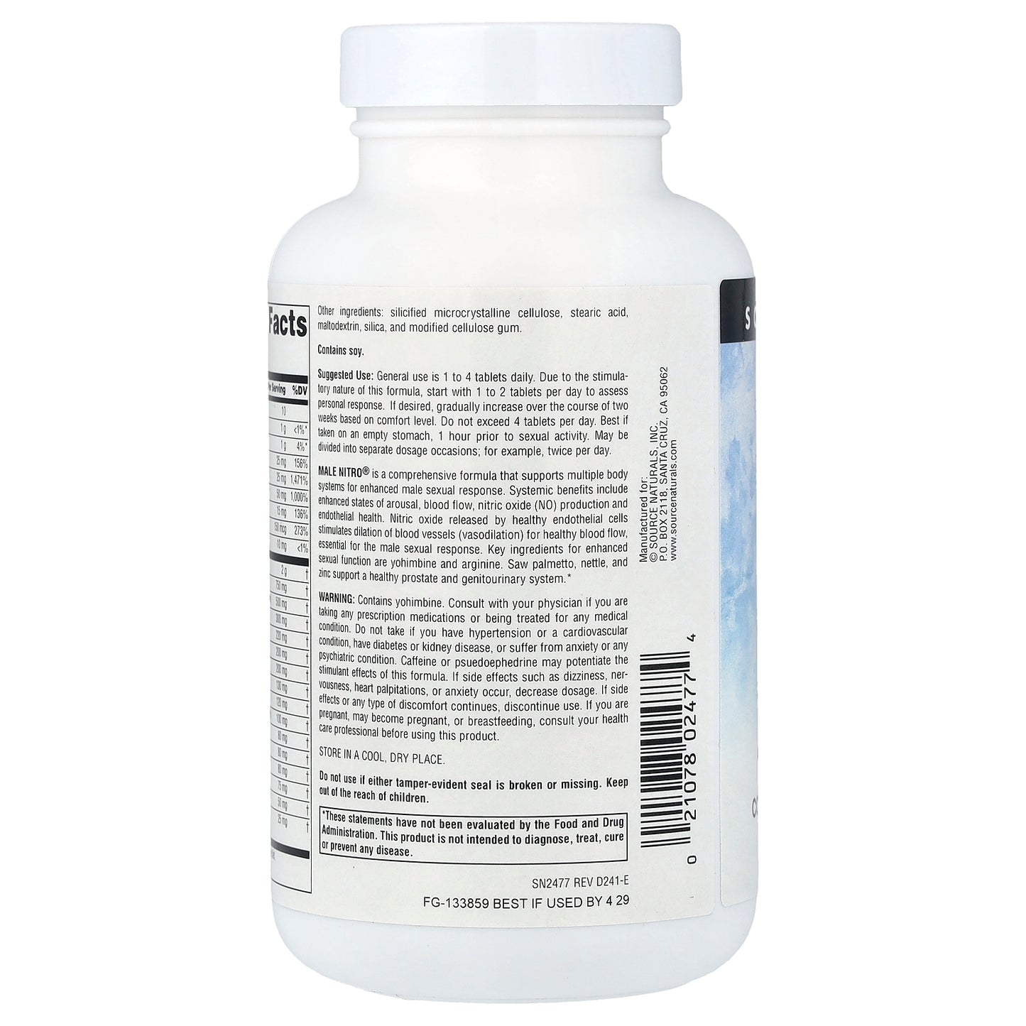 Source Naturals, Male Nitro®, 120 Tablets