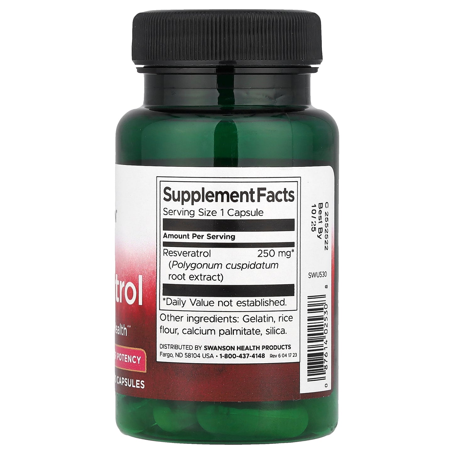 Swanson, Resveratrol, 250 mg, 30 Capsules