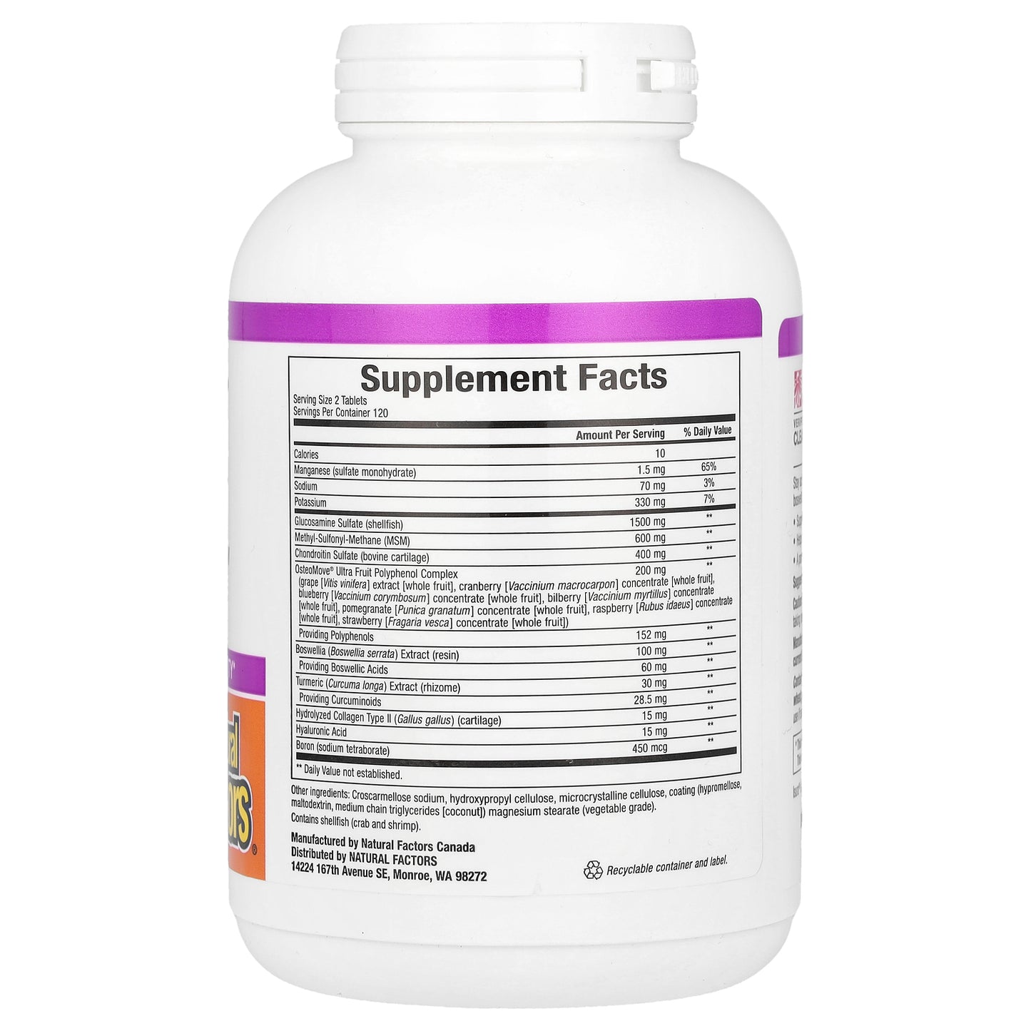 Natural Factors, OsteoMove®, Joint Care, 240 Tablets