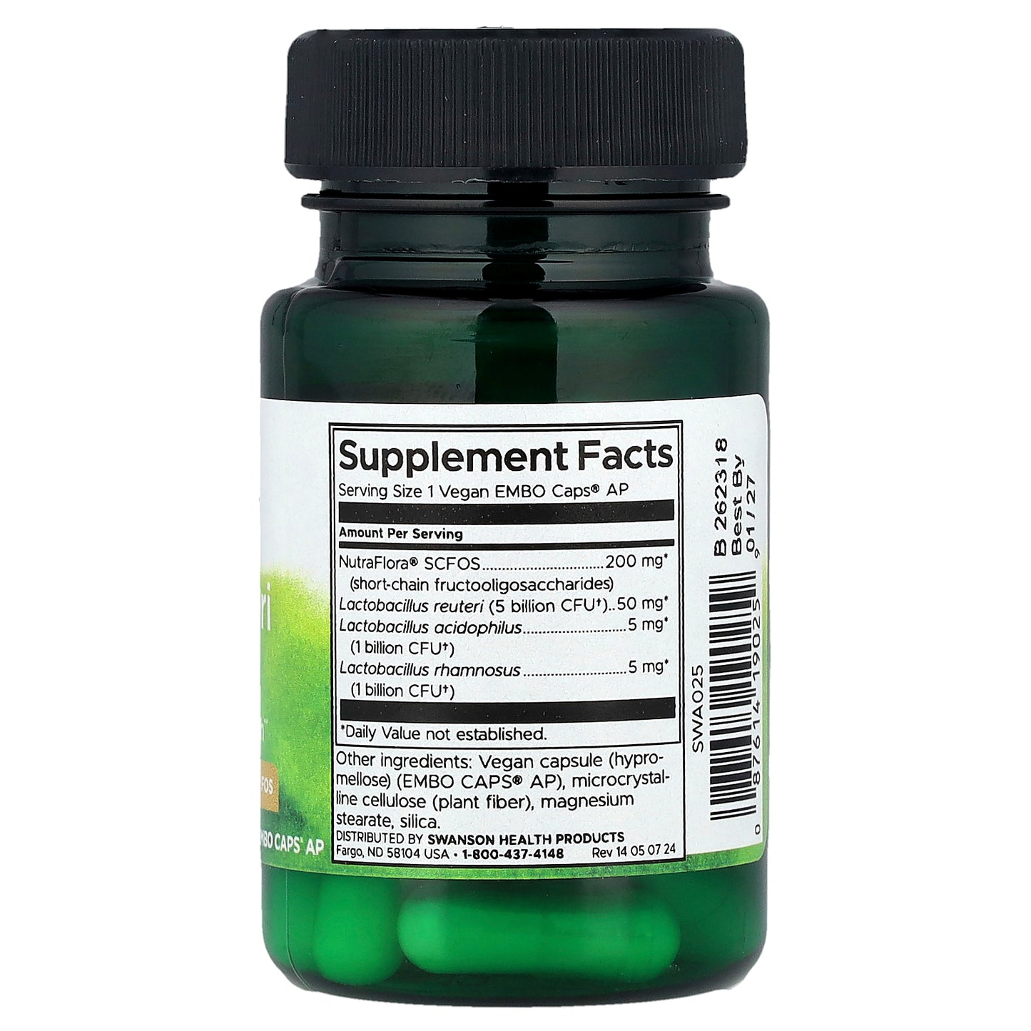 Swanson, L. Reuteri Plus, 30 Vegan EMBO Caps® AP