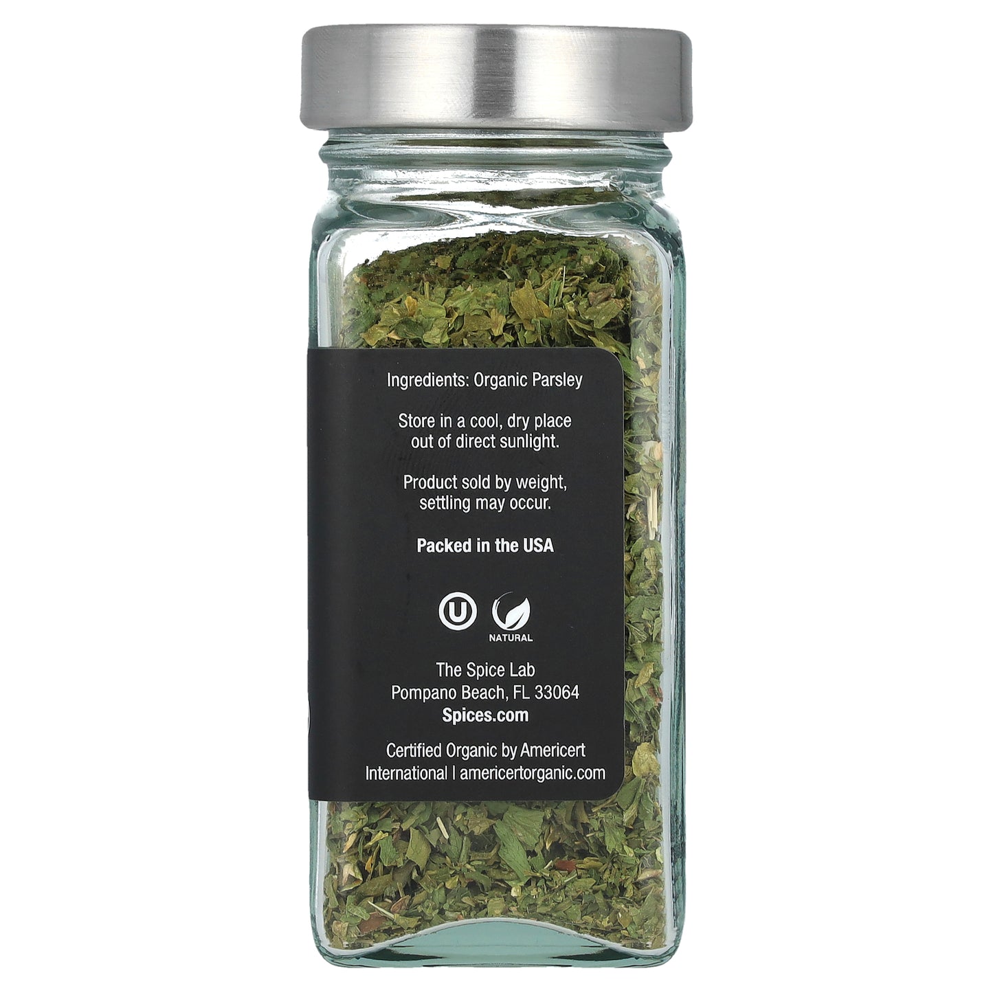 The Spice Lab, Organic Parsley Flakes, 0.5 oz (14 g)