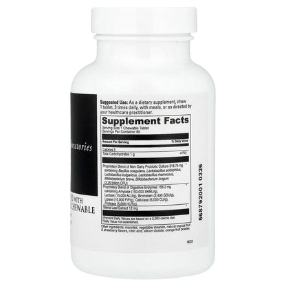 DaVinci Laboratories, Mega Probiotic™ ND with Digestive Enzymes Chewable, 90 Chewable Tablets