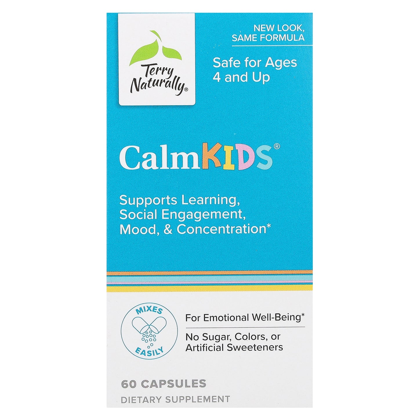 Terry Naturally, Calm Kids, Ages 4 and Up, 60 Capsules
