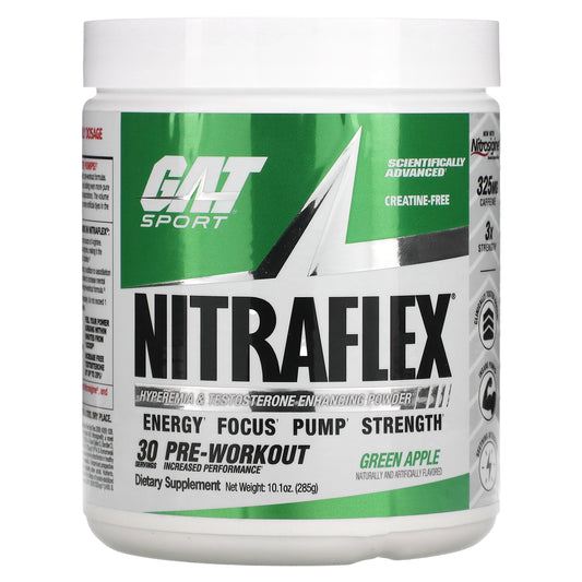 GAT, Sport, NITRAFLEX, Green Apple, 10.1 oz (285 g)