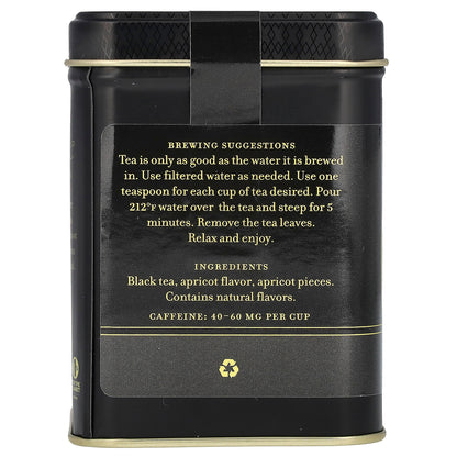 Harney & Sons, Black Tea, Apricot, 4 oz (112 g)