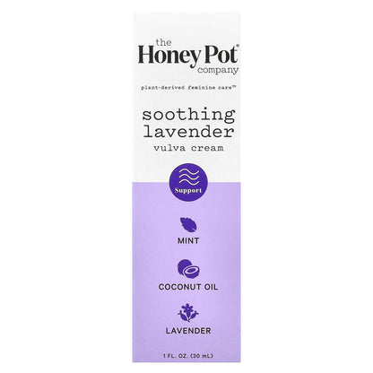 The Honey Pot Company, Vulva Cream, Soothing Lavender, 1 fl oz (30 ml)