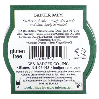 Organic Badger Balm for Hardworking Hands, 0.75 oz (21 g)