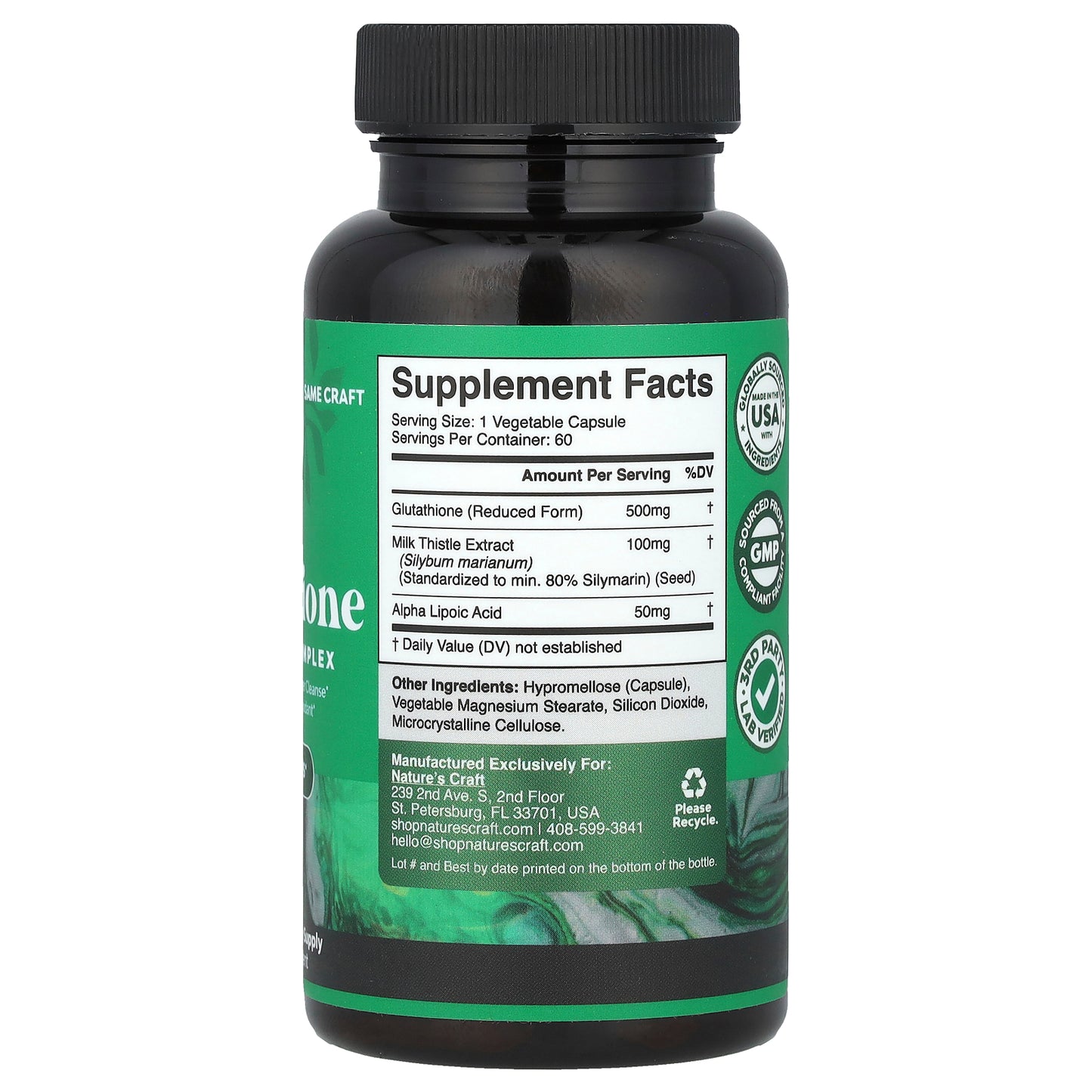 Nature's Craft, Glutathione, 60 Capsules