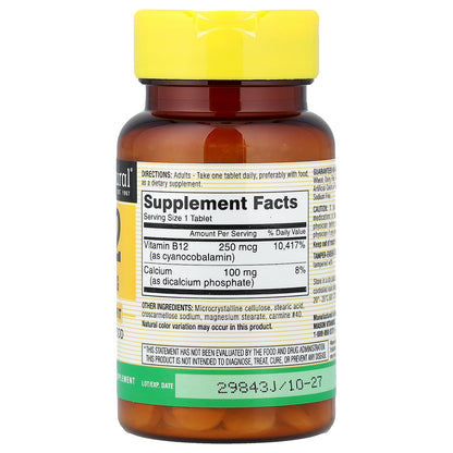 Mason Natural, Vitamin B-12, 100 Tablets