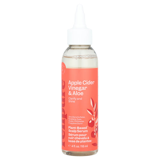Renpure, Plant-Based Scalp Serum, Apple Cider Vinegar & Aloe, 4 fl oz (118 ml)