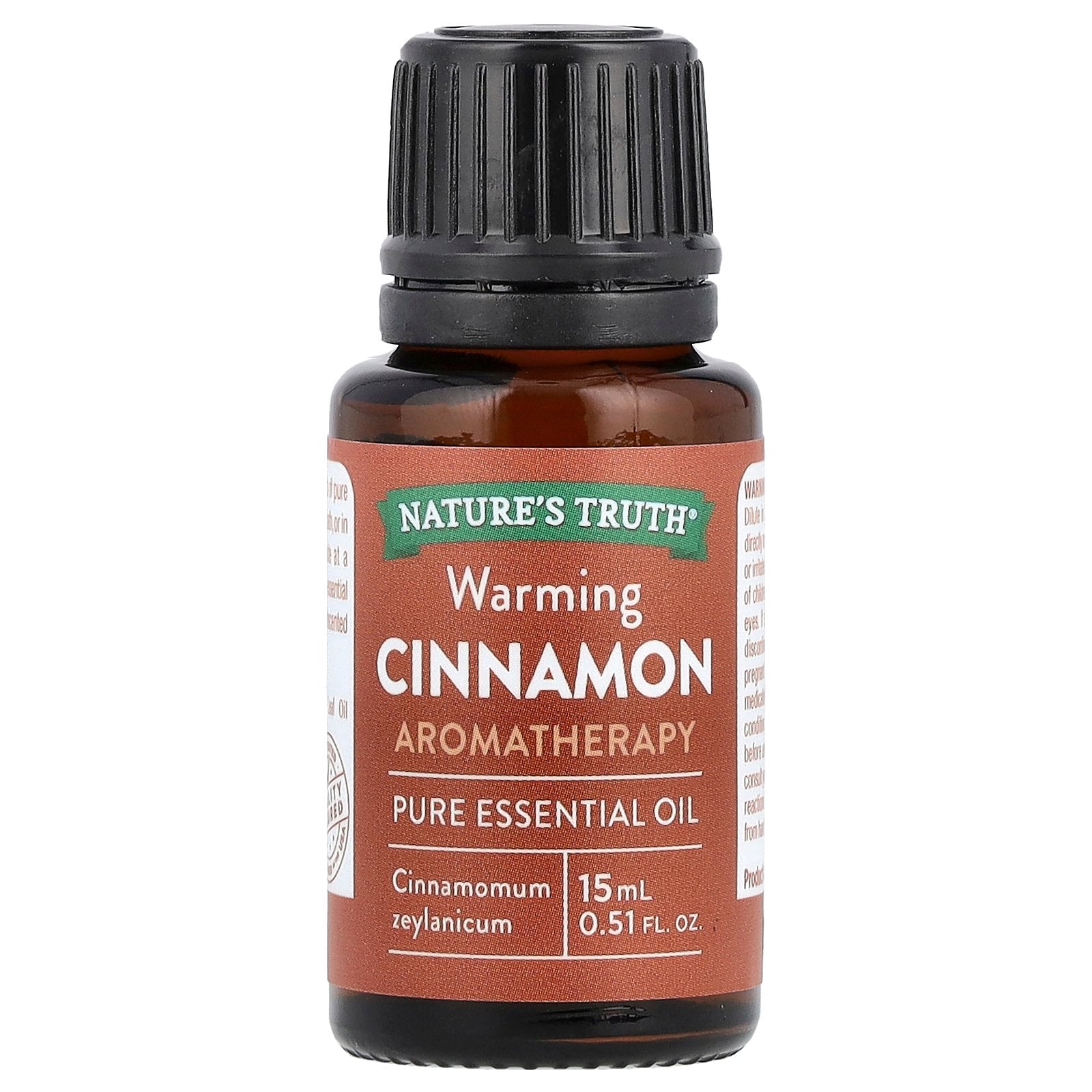 Nature's Truth, Pure Essential Oil, Warming Cinnamon, 0.51 fl oz (15 ml)