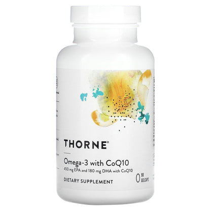 Thorne, Omega-3 with CoQ10, 90 Gelcaps