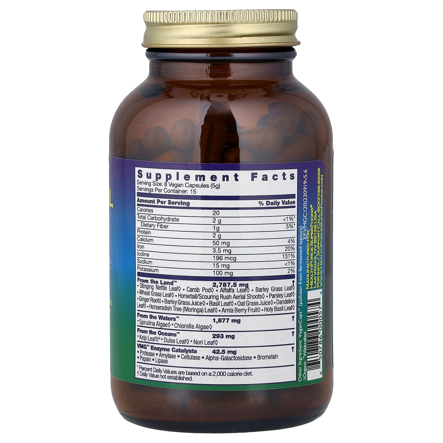 HealthForce Superfoods, Vitamineral Green®, 120 VeganCaps™
