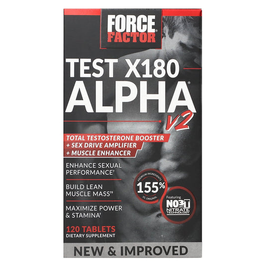 Force Factor, Test X180 Alpha V2, 120 Tablets