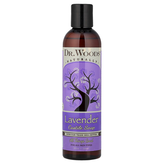 Dr. Woods, Lavender Castile Soap with Fair Trade Shea Butter, 8 fl oz (236 ml)