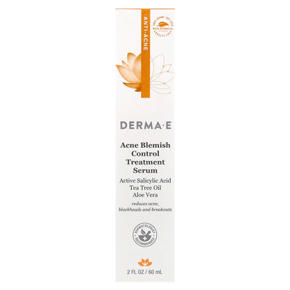 DERMA E, Acne Blemish Control Treatment Serum, 2 fl oz (60 ml)
