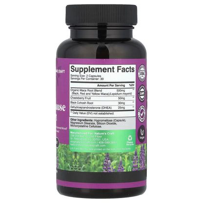 Nature's Craft, Women's Wellness, Perimenopause Support, 60 Capsules