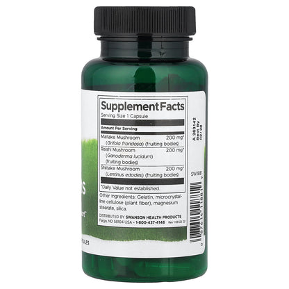 Swanson, Mood Shrooms, 60 Capsules