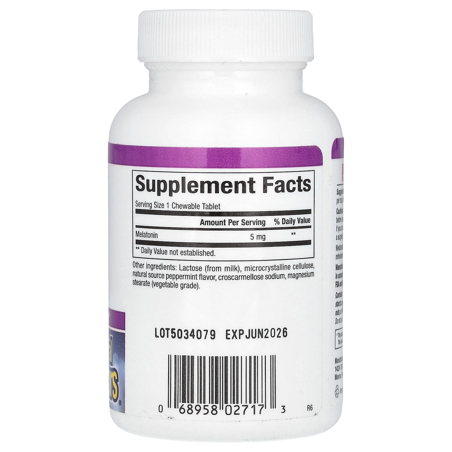 Natural Factors, Stress-Relax®, Melatonin, 5 mg, 90 Chewable Tablets