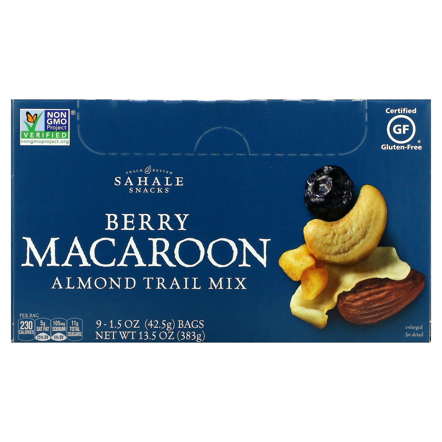 Sahale Snacks, Almond Trail Mix, Berry Macaroon, 9 Packs, 1.5 oz (42.5 g) Each