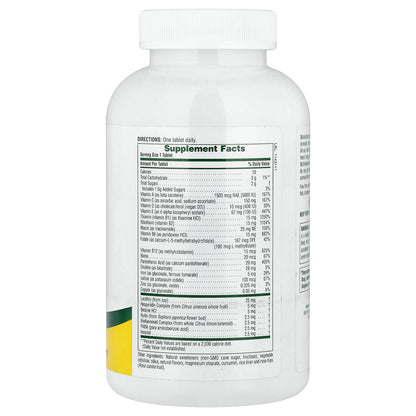 NaturesPlus, Adult's Chewable Multivitamin & Mineral, Pineapple, 180 Tablets