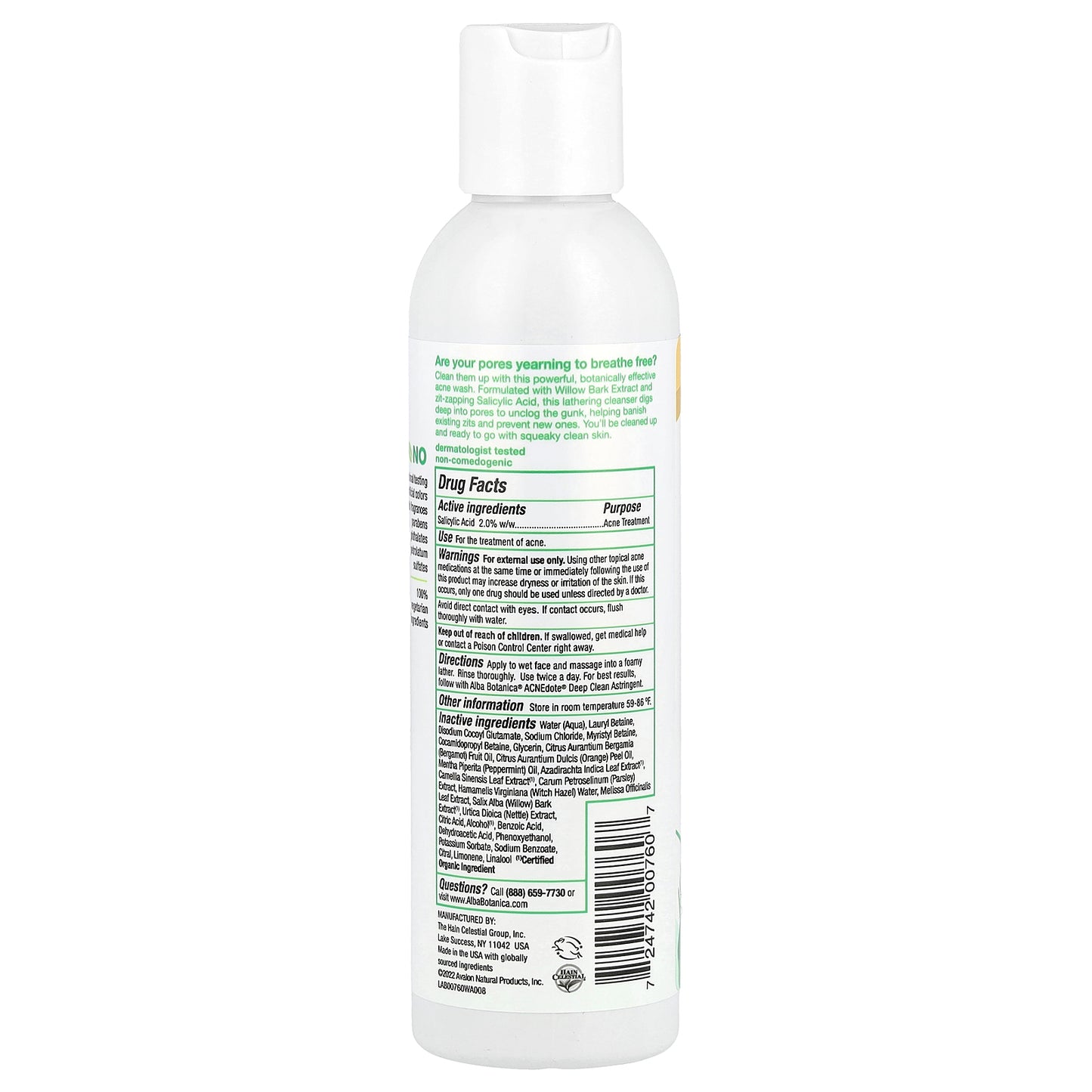 Alba Botanica, ACNEdote®, Deep Pore Wash, 6 fl oz (177 ml)