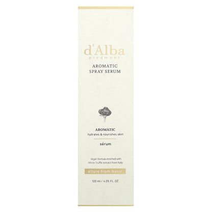 d'Alba, Aromatic Spray Serum, 4.05 fl oz (120 ml)