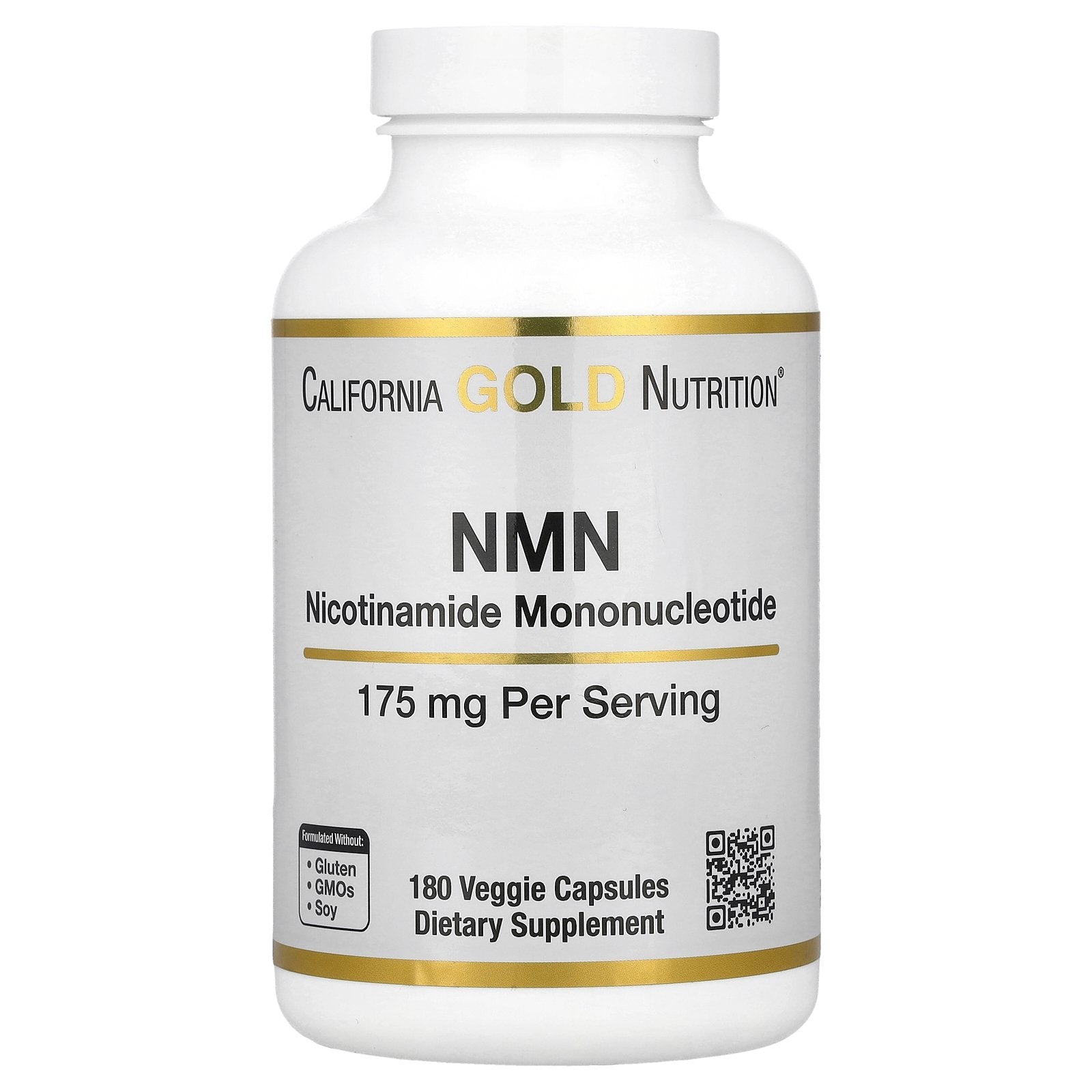 California Gold Nutrition, NMN, 175 mg , 180 Veggie Capsules