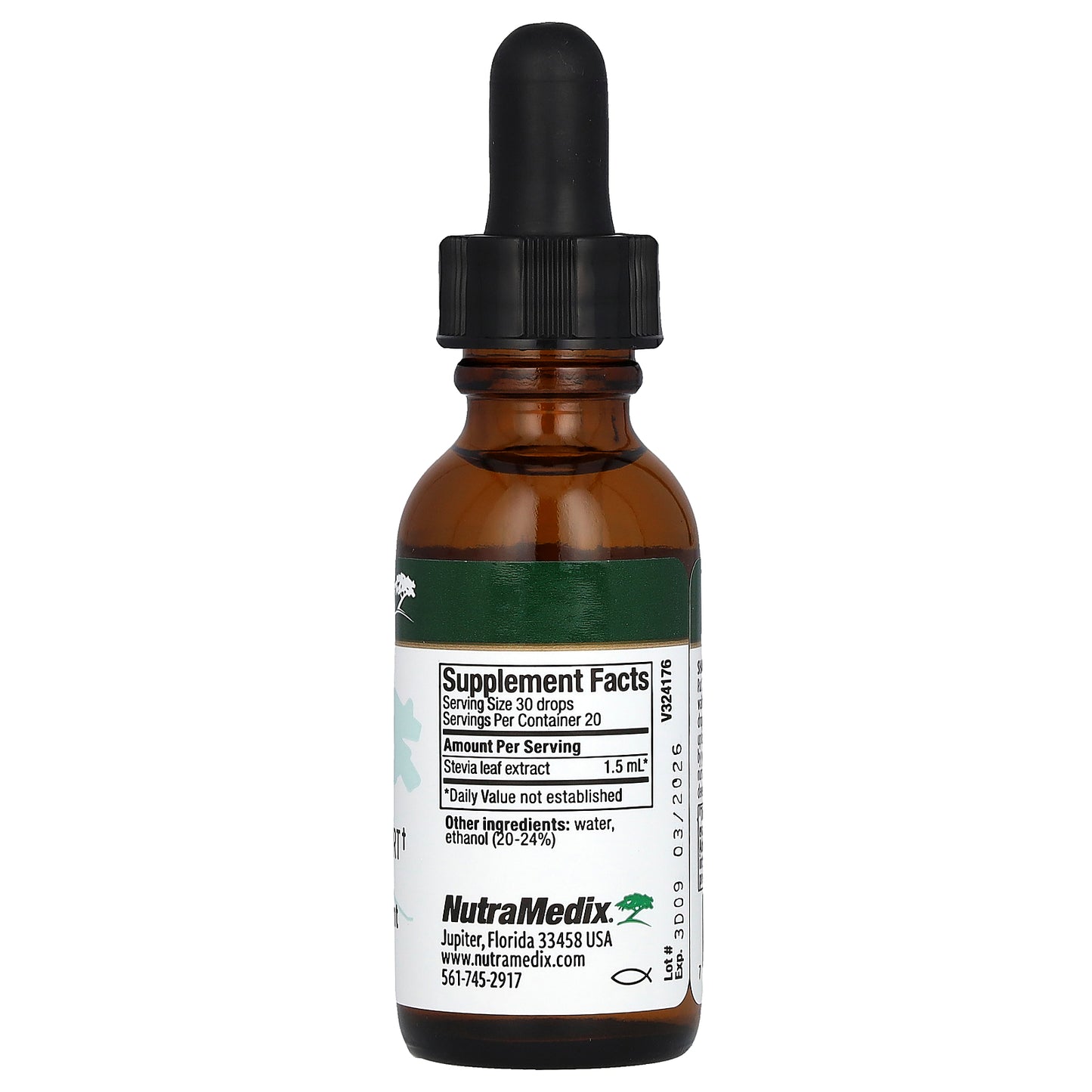 NutraMedix, Stevia, Microbial Support, 1 fl oz (30 ml)