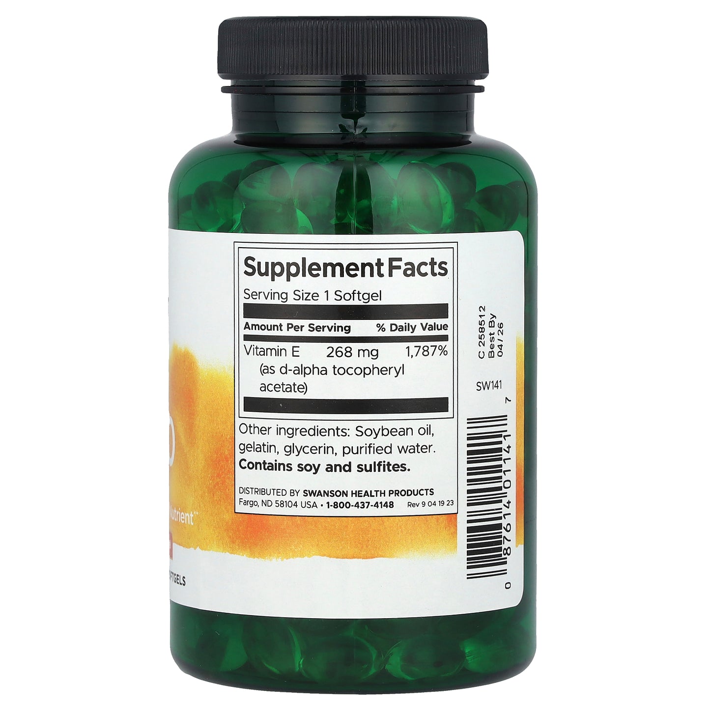 Swanson, Natural E-400, 268 mg (400 IU), 250 Softgels