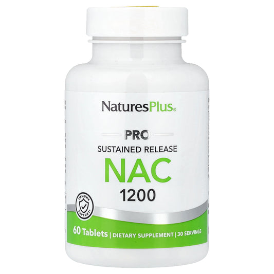 NaturesPlus, Pro NAC 1200, Sustained Release, 60 Tablets (600 mg Per tablet)