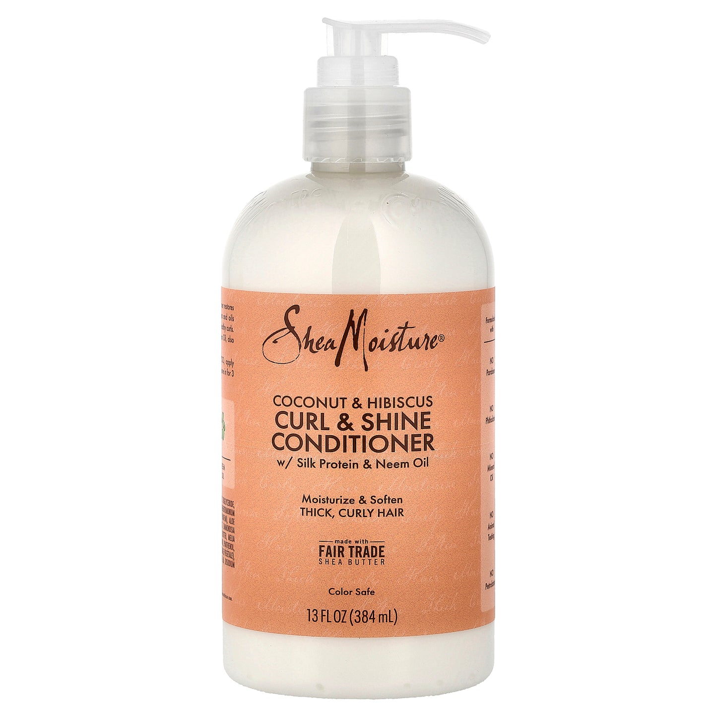 SheaMoisture, Curl & Shine Conditioner, Coconut & Hibiscus, 13 fl oz (384 ml)