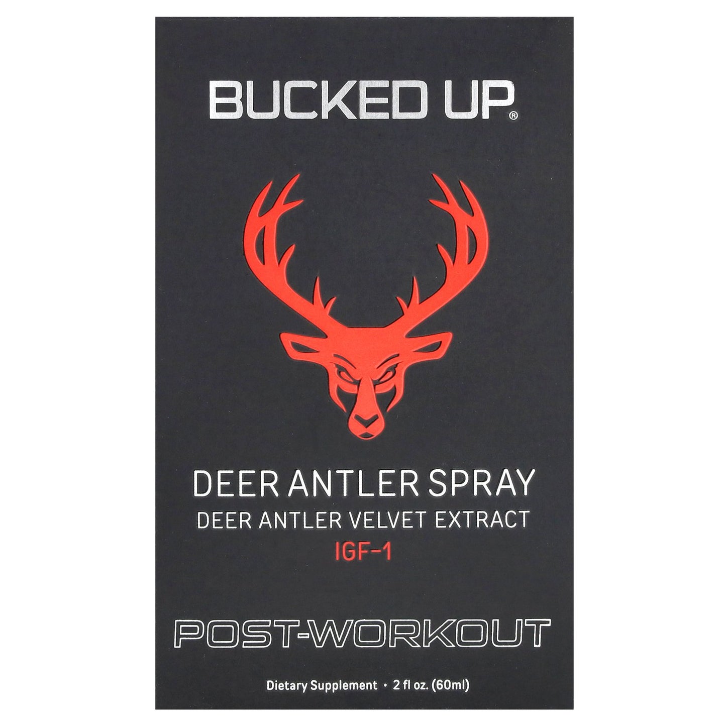 Bucked Up, Deer Antler Spray, Post Workout, 2 oz (60 ml)