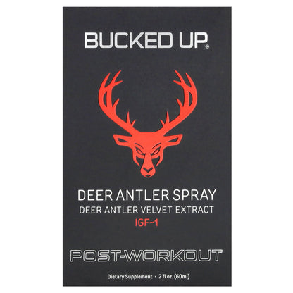 Bucked Up, Deer Antler Spray, Post Workout, 2 oz (60 ml)