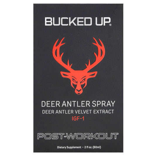 Bucked Up, Deer Antler Spray, Post Workout, 2 oz (60 ml)