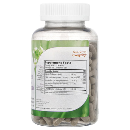 Zahler, Iron Complex, Advanced Ferrochel® Complex, 250 Capsules