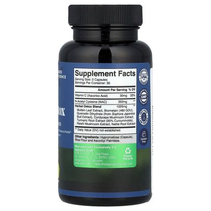 Nature's Craft, Lung Detox, 60 Capsules