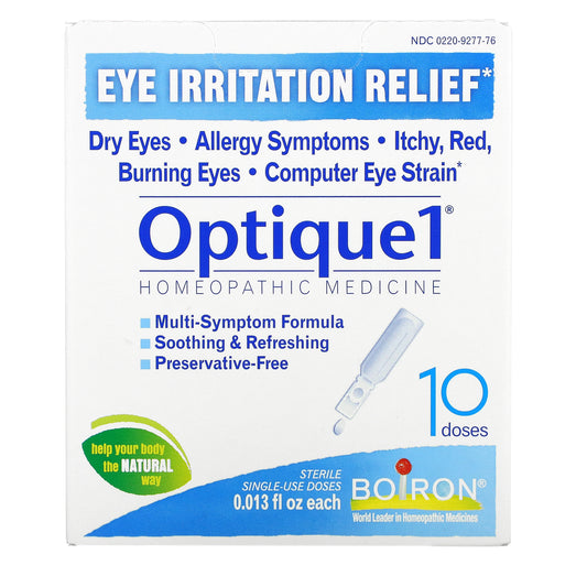 Boiron, Optique1, Eye Irritation Relief, 10 Doses, 0.013 fl oz Each