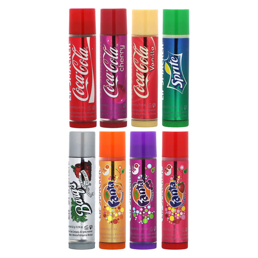 Lip Smacker, Coca-Cola, Lip Balm, Assorted, 8 Pack, 0.14 oz (4 g) Each
