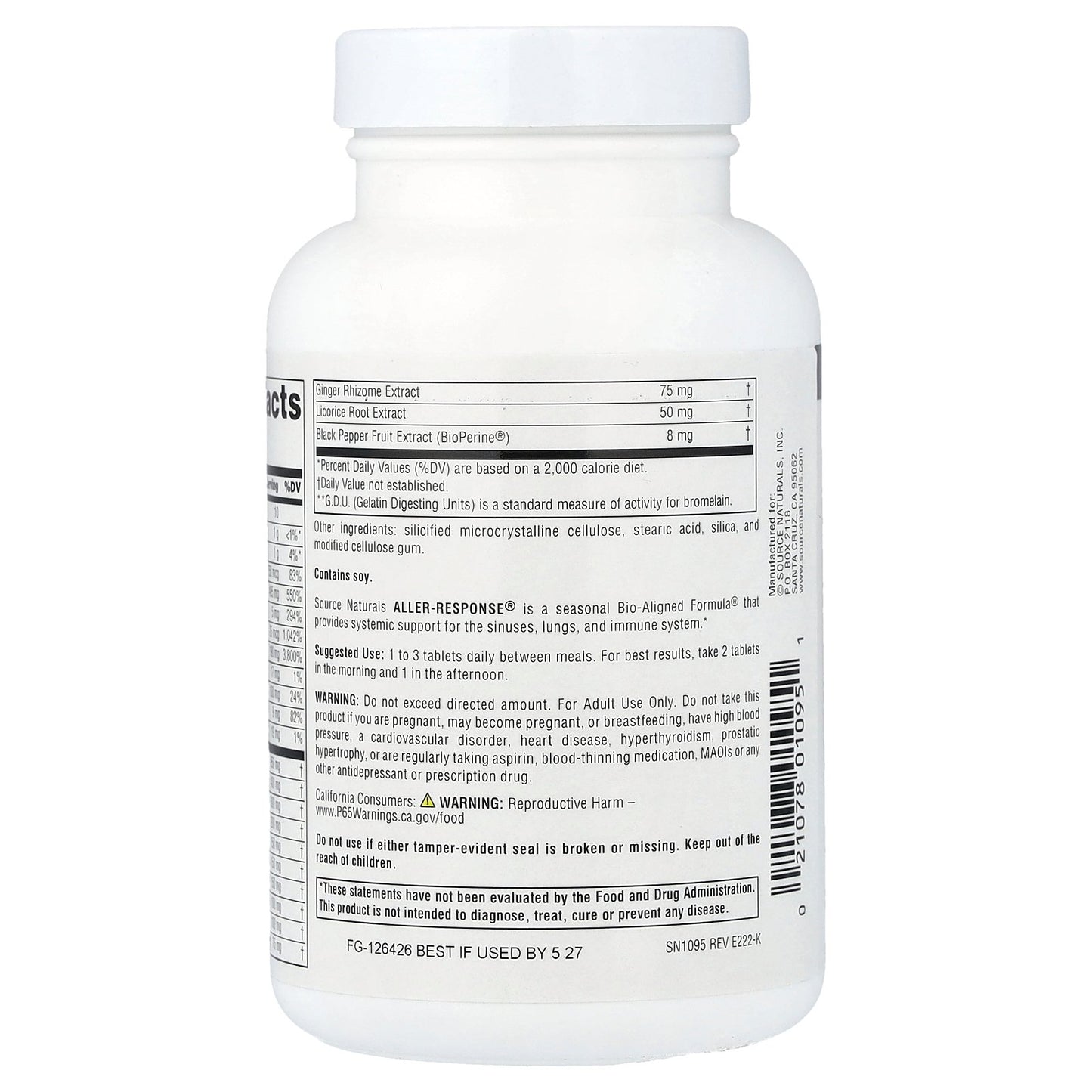 Source Naturals, Aller-Response®, 90 Tablets