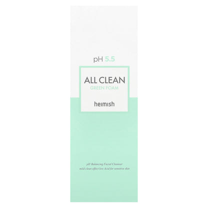 Heimish, All Clean Green Foam Facial Cleanser, 5.29 oz (150 g)